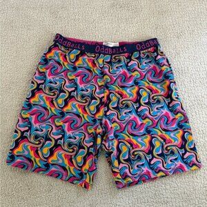 OddBalls Mens Boxer Shorts Size Large Multicolored Soft Breathable Comfy Pockets